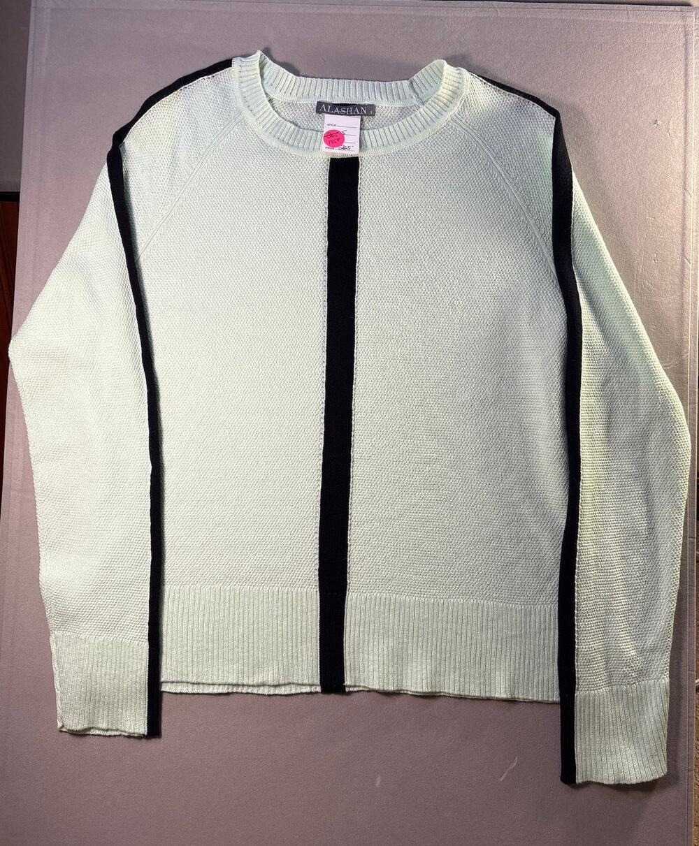 Alashan Cotton/Cashmere Crewneck Sweater. Women's size small. NWT